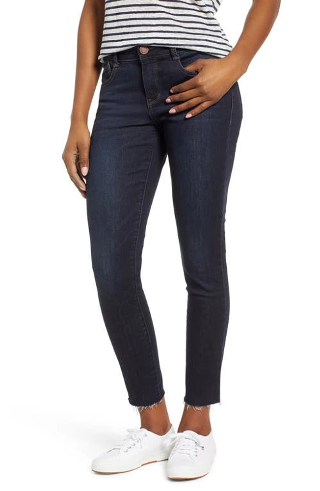 Wit & Wisdom 'Ab'Solution Raw Hem Skinny Jeans Indigo at Nordstrom