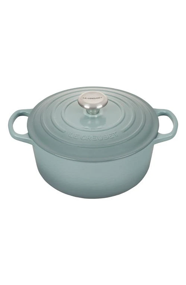 Le Creuset Signature 4.5-Quart Round Enamel Cast Iron Dutch Oven in Sea Salt at Nordstrom