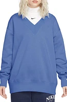 Nike Phoenix Oversize Fleece Sweatshirt Polar/Sail at Nordstrom,