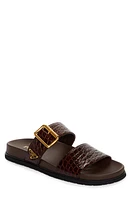 Prada Logo Double Band Slide Sandal Cacao at Nordstrom,