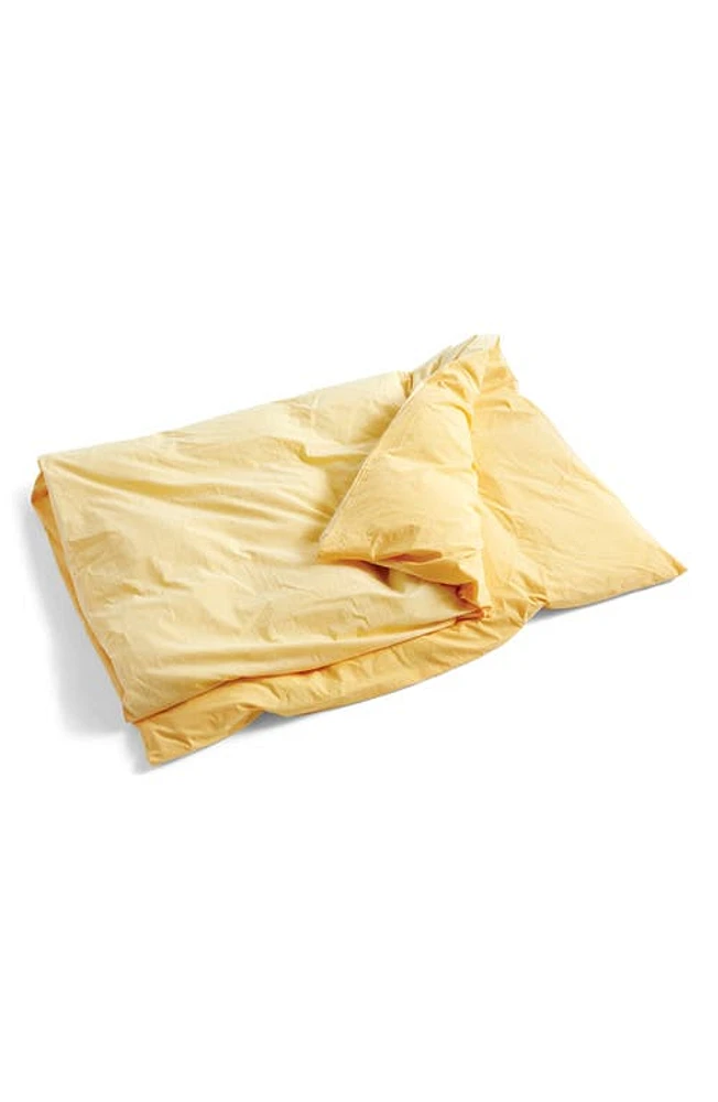 HAY Duo Duvet Cover in Golden Yellow at Nordstrom, Size King