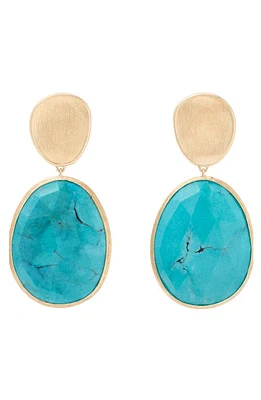 Marco Bicego Lunaria Turquoise Drop Earrings in Yellow Gold at Nordstrom