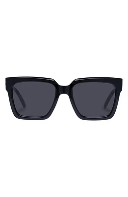 Le Specs Trampler 54mm Square Sunglasses in Black at Nordstrom