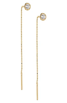 Nadri Cleo Cubic Zirconia Threader Earrings in Gold at Nordstrom