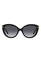 Tiffany & Co. 55mm Cat Eye Sunglasses in Black/Grey Gradient at Nordstrom