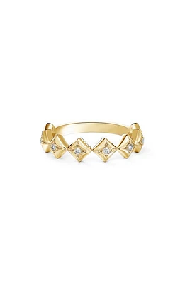 De Beers Forevermark Icon Studs Diamond Ring in 18K Yellow Gold at Nordstrom