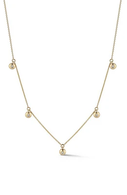 Dana Rebecca Designs Lulu Jack Diamond Bezel Charm Necklace in Yellow Gold at Nordstrom