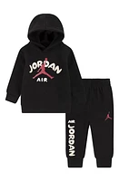 Jordan Jumpman Hoodie & Sweatpants Set in Black at Nordstrom, Size 18M