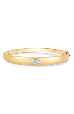 Sara Weinstock Unity Marquise Diamond Bangle in Yellow Gold at Nordstrom