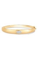 Sara Weinstock Unity Marquise Diamond Bangle in Yellow Gold at Nordstrom