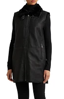 Lauren Ralph Faux Shearling Vest at Nordstrom,