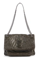 Saint Laurent Medium Niki Matelassé Leather Shoulder Bag in Light Musk at Nordstrom