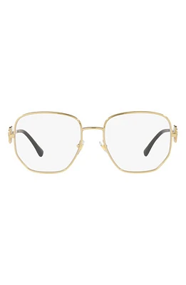 Versace 54mm Irregular Square Optical Glasses in Gold at Nordstrom