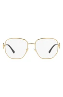 Versace 54mm Irregular Square Optical Glasses in Gold at Nordstrom