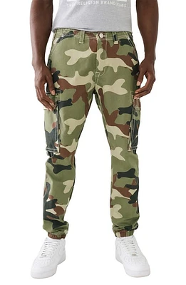 True Religion Brand Jeans Big T Camouflage Cargo Joggers Green Camo at Nordstrom,