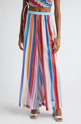 Missoni Chevron Stripe Cotton & Silk Sheer Cover-Up Pants Multicolor Chevron-Bw00Pn at Nordstrom, Us