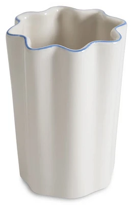 Kassatex Le Marais Tumbler in White/Cornflower Blue at Nordstrom