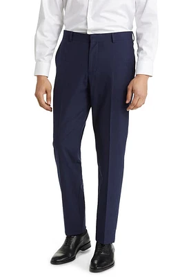 Nordstrom Trim Fit Flat Front Stretch Trousers at Nordstrom,