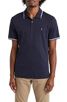 Original Penguin Slim Fit Tipped Logo Embroidered Organic Cotton Interlock Polo at Nordstrom,