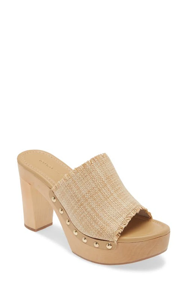 KOKO + PALENKI Jada Platform Slide Sandal Raffia at Nordstrom,