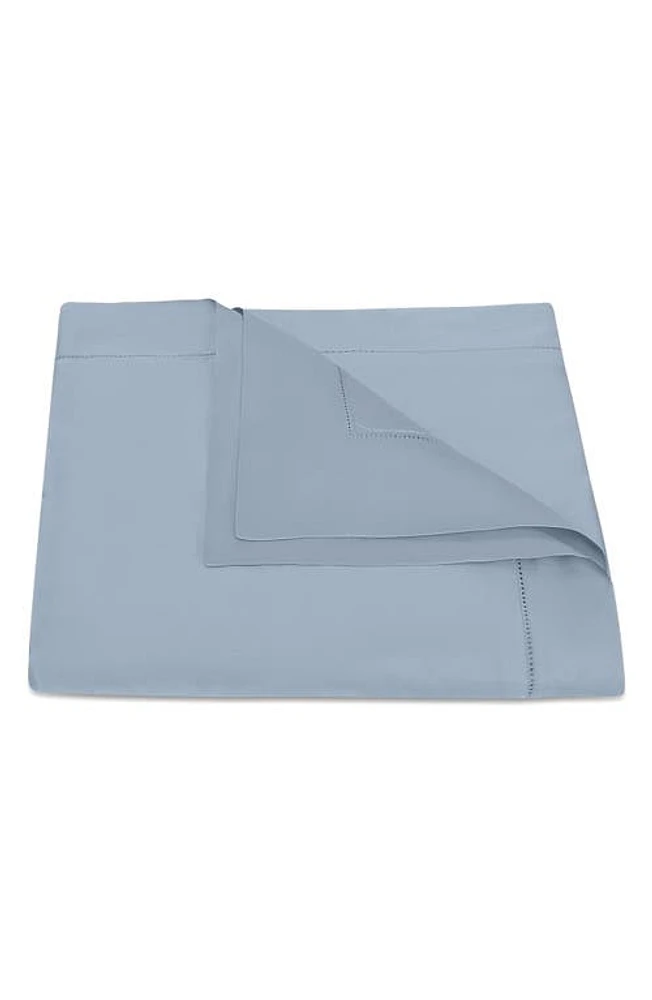 Matouk Talitha Cotton Sateen Duvet Cover in Hazy Blue at Nordstrom