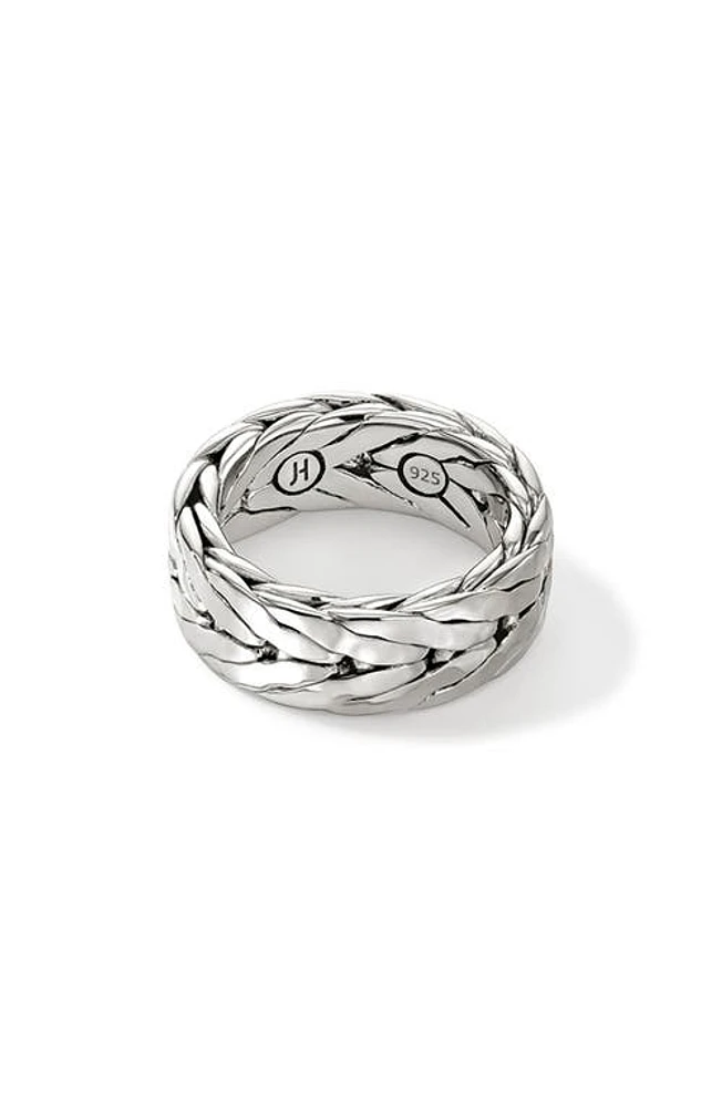 John Hardy Hammered Chain Ring in Silver at Nordstrom