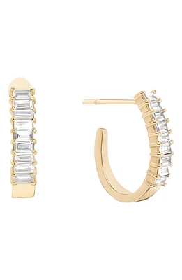 Lana Baguette Curved Huggie Hoop Earrings in Yellow at Nordstrom