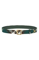 burberry B Buckle Check Belt Ivy at Nordstrom,