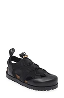 Versace Medusa Track Sandal Black Gold at Nordstrom,