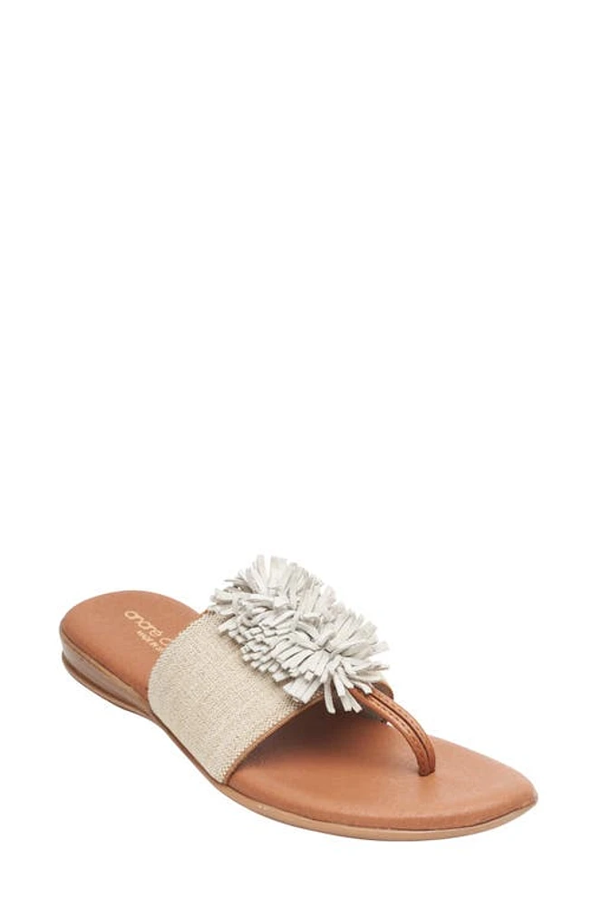 André Assous Novalee Featherweights Sandal Beige Linen at Nordstrom,