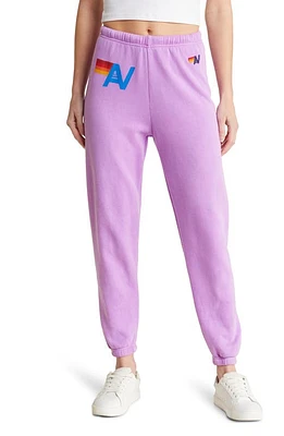 Aviator Nation AV Sweatpants Neon Purple at Nordstrom,