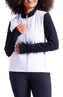 KINONA Free Swing Quilted Golf Jacket White/black at Nordstrom,