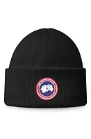 Canada Goose Kids' Arctic Disc Merino Wool Toque Beanie in Black at Nordstrom