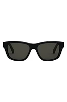 CELINE 55mm Rectangular Sunglasses in Black at Nordstrom