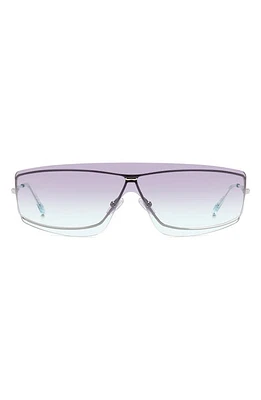 Isabel Marant 99mm Gradient Oversize Shield Sunglasses in Silver Green/Violet Green at Nordstrom