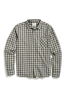 Billy Reid Regular Fit Plaid Flannel Button-Up Shirt Grey/Tan at Nordstrom,