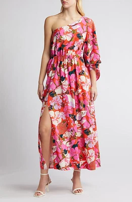 Chelsea28 Floral One-Shoulder Maxi Dress at Nordstrom,