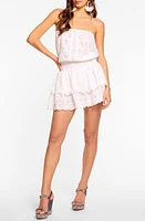 Ramy Brook Rita Eyelet Strapless Cotton Cover-Up Minidress Combo at Nordstrom,