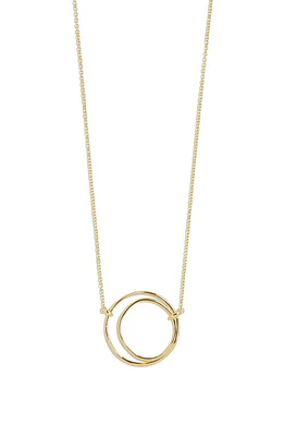 Argento Vivo Sterling Silver Layered Circle Pendant Necklace in Gold at Nordstrom