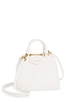 Givenchy Nano Antigona Cube Leather Crossbody Bag in Ivory at Nordstrom