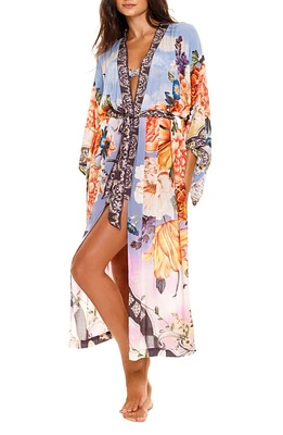 Agua Bendita Debra Numen Cover-Up Wrap in Multicolor Blue at Nordstrom