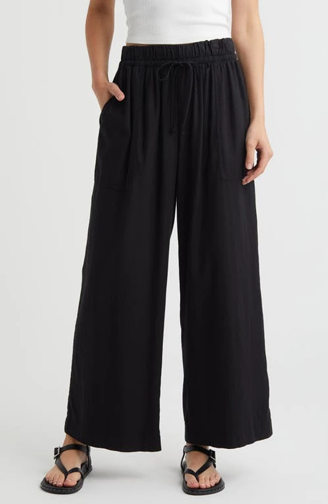 Treasure & Bond Utility Linen Blend Drawstring Pants at Nordstrom,