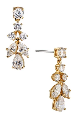 Nadri Cubic Zirconia Cluster Drop Earrings in Gold at Nordstrom