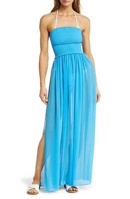 Ramy Brook Calista Strapless Georgette Cover-Up Dress at Nordstrom,