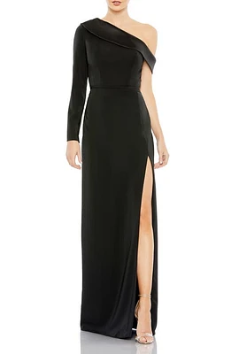 Ieena for Mac Duggal One-Shoulder Jersey Sheath Gown at Nordstrom,