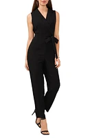 halogen(r) Tie Waist Surplice V-Neck Jumpsuit at Nordstrom,