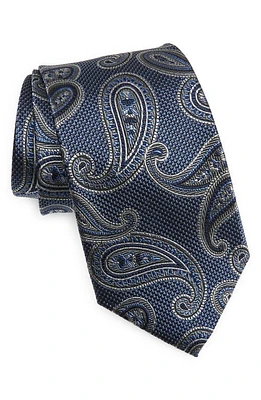 Nordstrom Paisley Silk X-Long Tie in Navy at Nordstrom