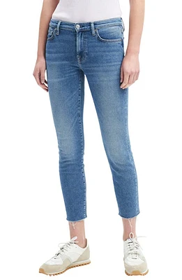 7 For All Mankind Roxanne Raw Hem Ankle Slim Jeans in Powder Blue at Nordstrom, Size 24