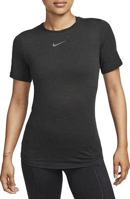 Nike Swift Dri-FIT Wool Blend T-Shirt Black at Nordstrom,