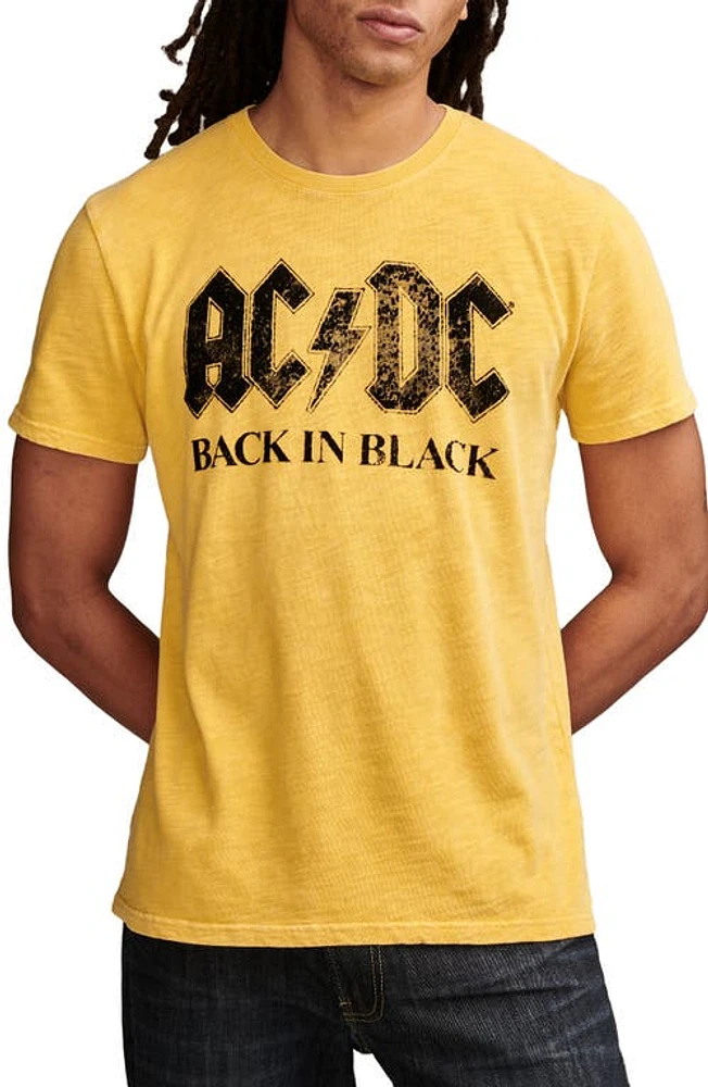 Lucky Brand AC/DC Graphic T-Shirt Yolk Yellow at Nordstrom,